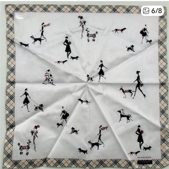 NEW 2-Pc Burberry Set: Handkerchief ❤️ - Picture 4 of 4